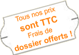 Tous nos prix sont TTC